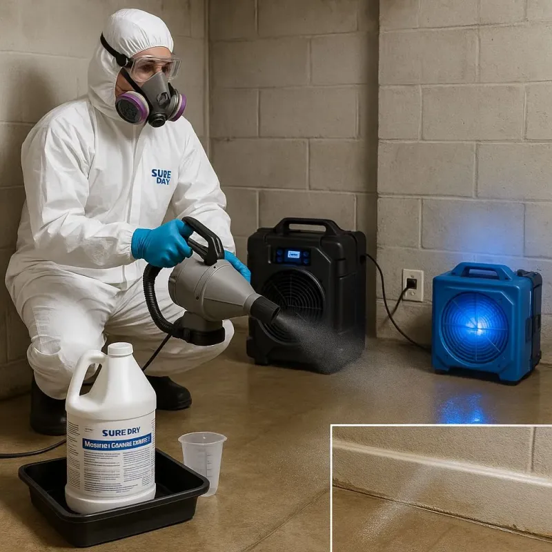 Sanitization and Odor Removal process in Tariffville, CT